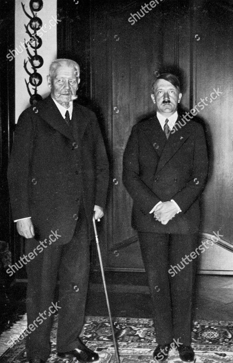 President Von Hindenburg Adolf Hitler Editorial Stock Photo - Stock ...