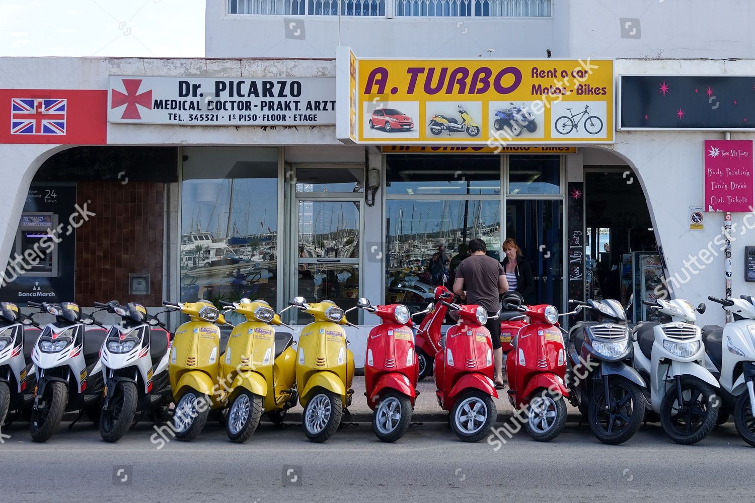 Scooter Shop San Antonio Ibiza - de stock de contenido editorial: stock | Shutterstock