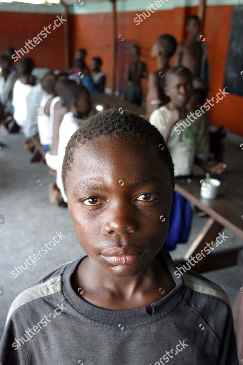 Drop Shelter Street Children Kinshasa 70 Homeless Editorial - 