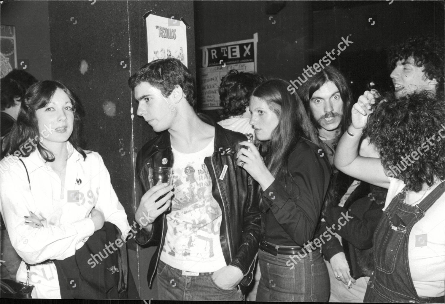 Punk Rockers Picture Shows Lemmy Long Hairmoustache Editorial