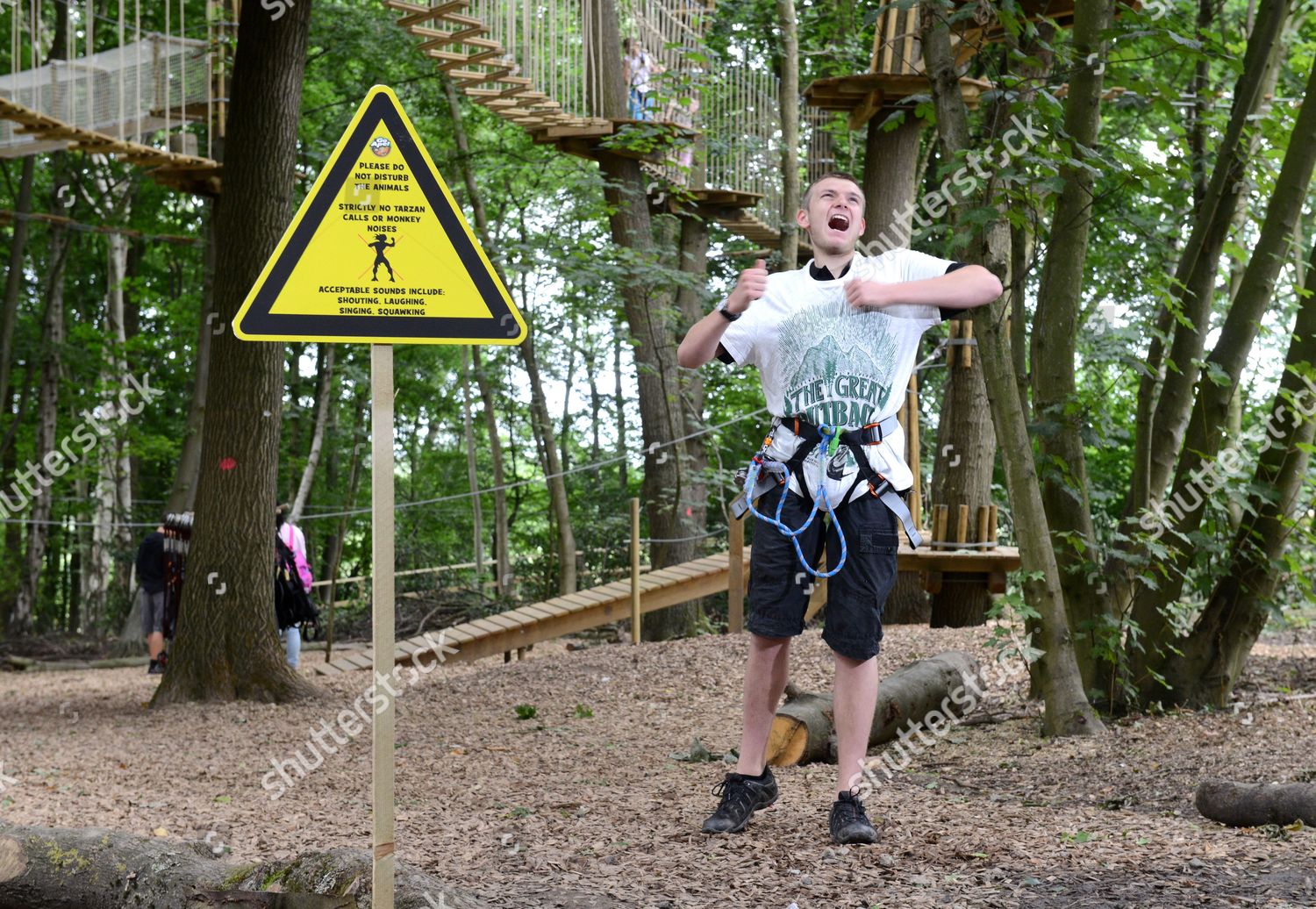 Sign Go Ape Course Telling People That Editorial Stock Photo Stock Image Shutterstock