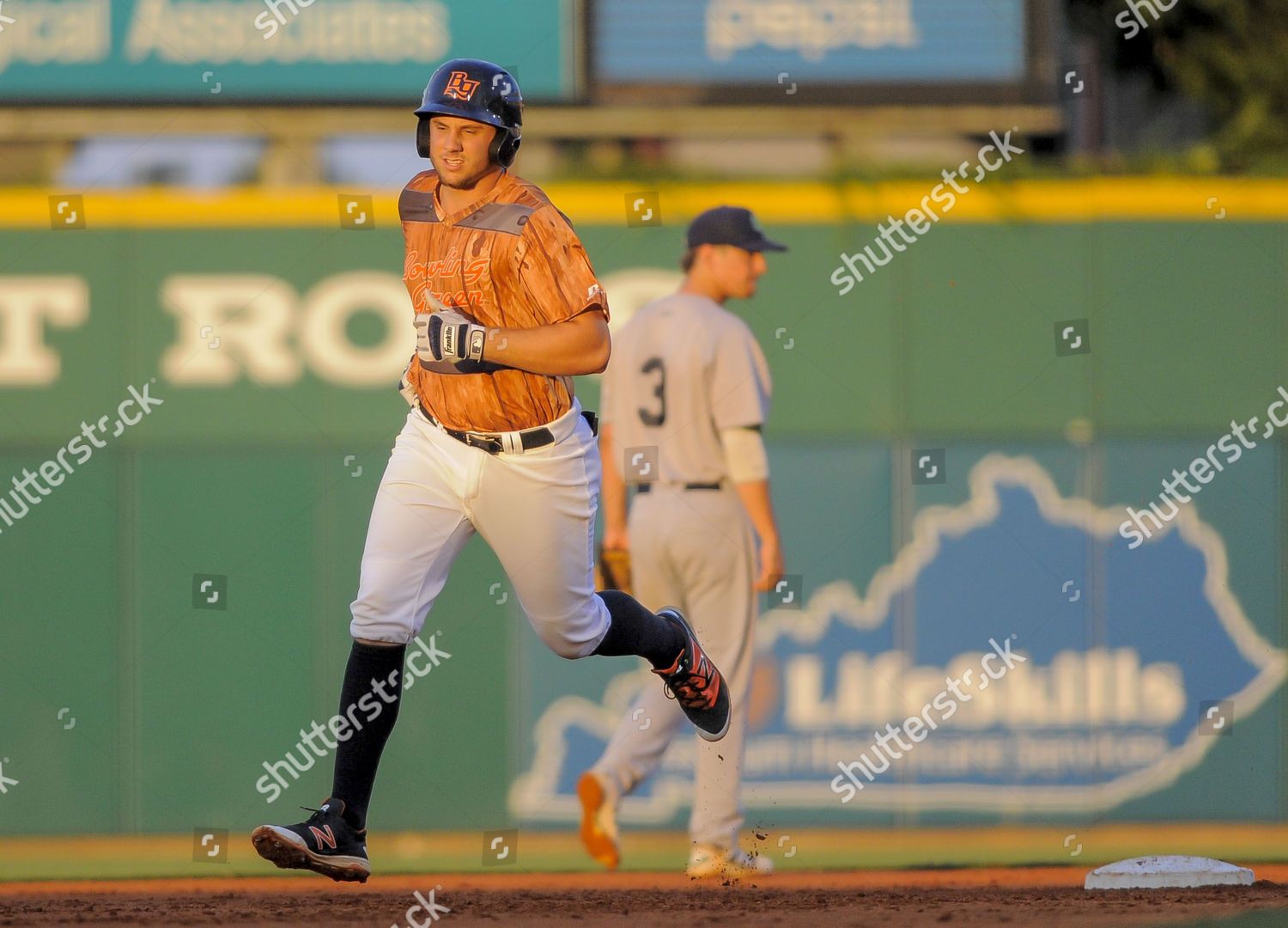 Bowling Green Hot Rods Second Baseman Editorial Stock Photo - Stock Image