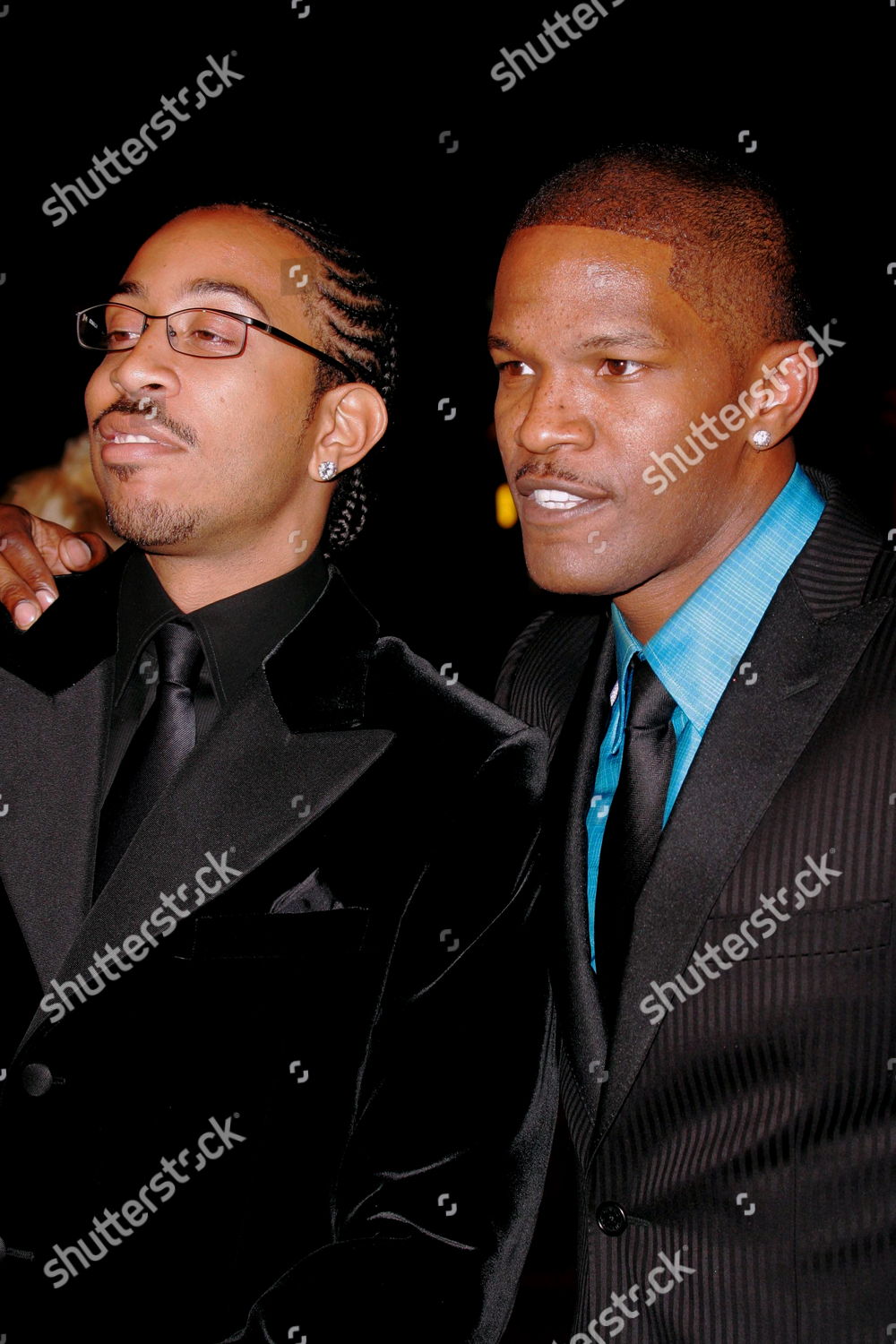 Chris Ludacris Bridges Jamie Foxx Editorial Stock Photo - Stock Image