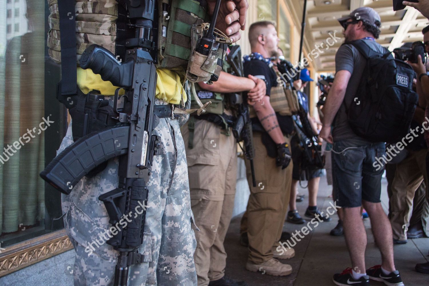 Members West Ohio Minutemen Militia Exercise Editorial Stock Photo ...