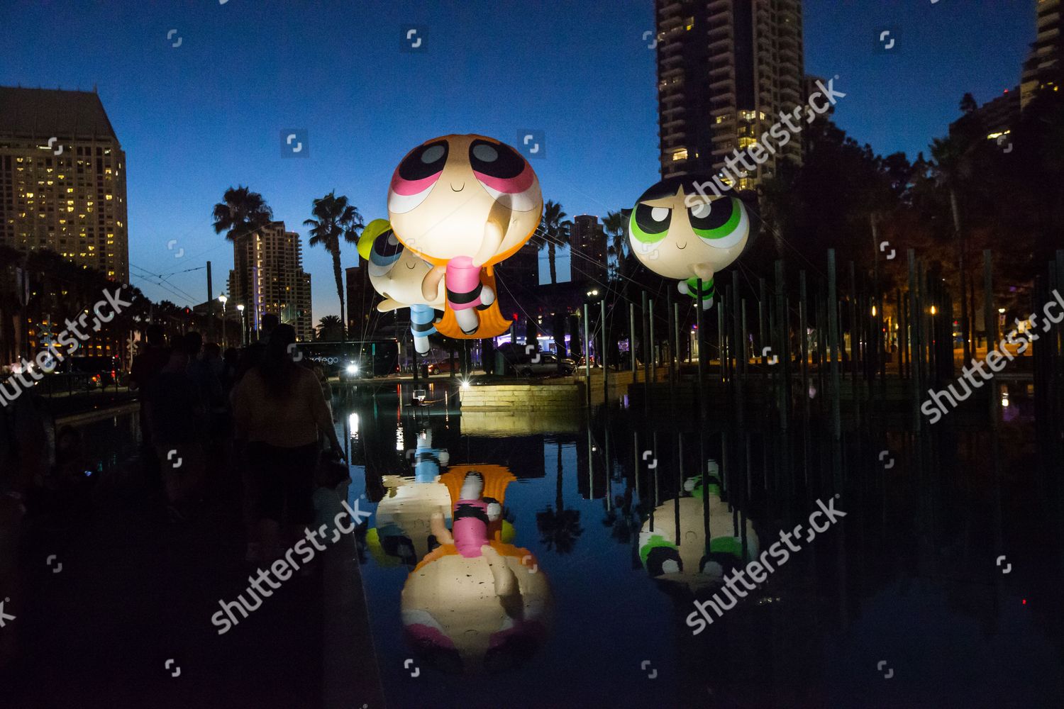 Powerpuff Girls Inflatables Outside San Diego Editorial Stock Photo ...