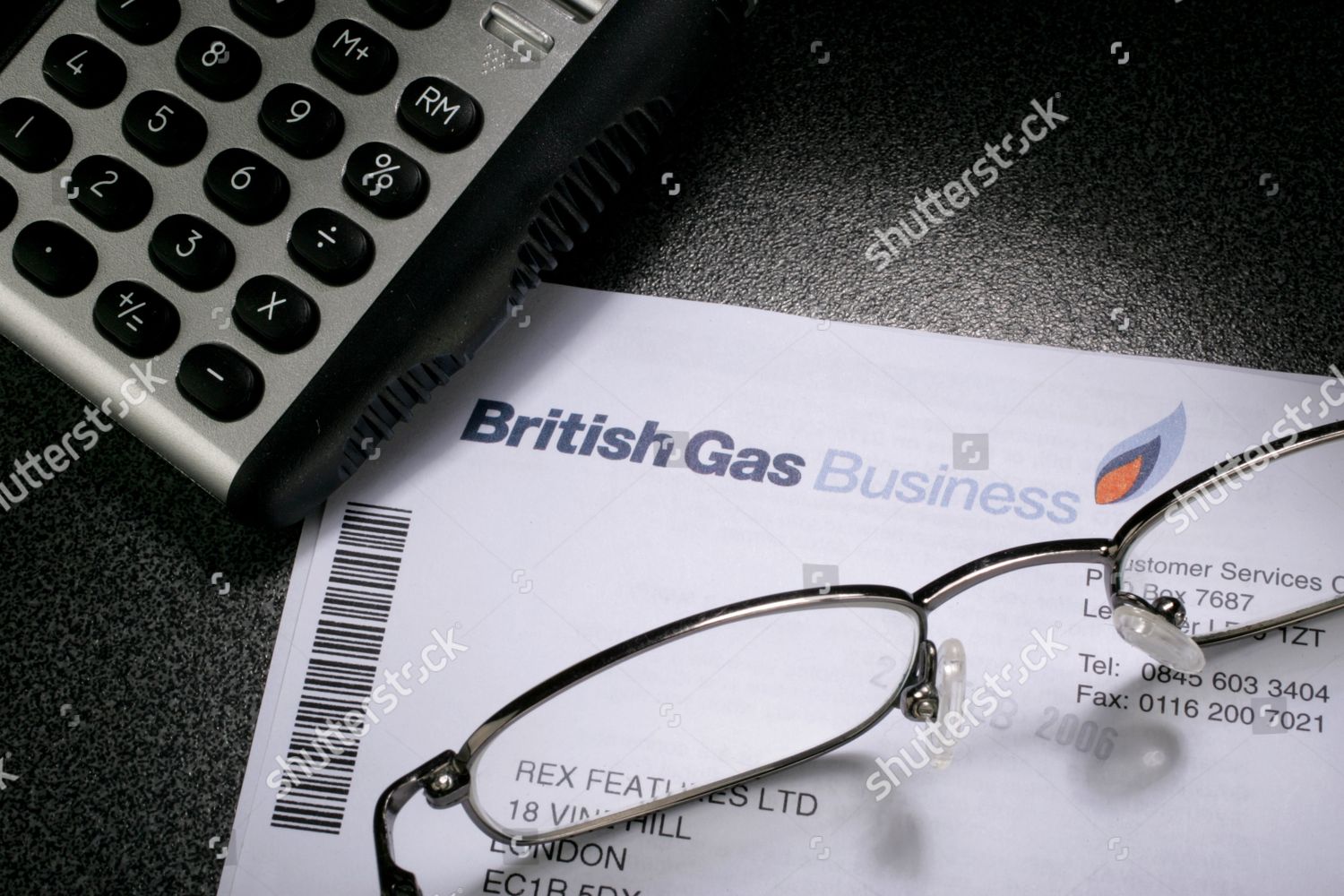 british-gas-business-bill-editorial-stock-photo-stock-image