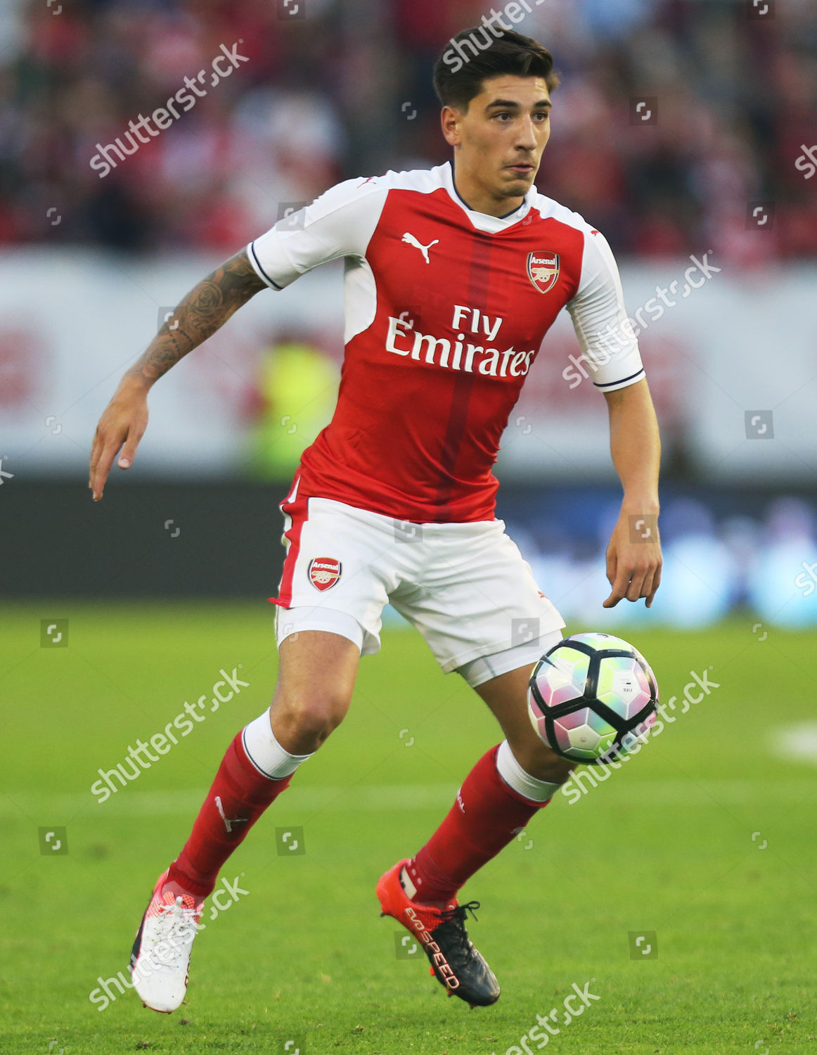 Hector Bellerin His Wife During His Editorial Stock Photo - Stock