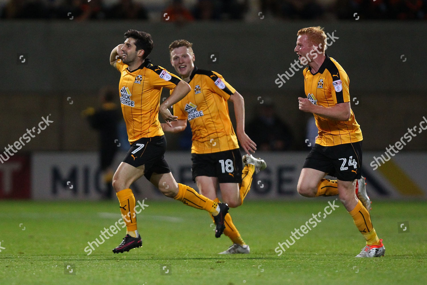 Piero Mingoia Cambridge United 7 Scores Editorial Stock Photo Stock
