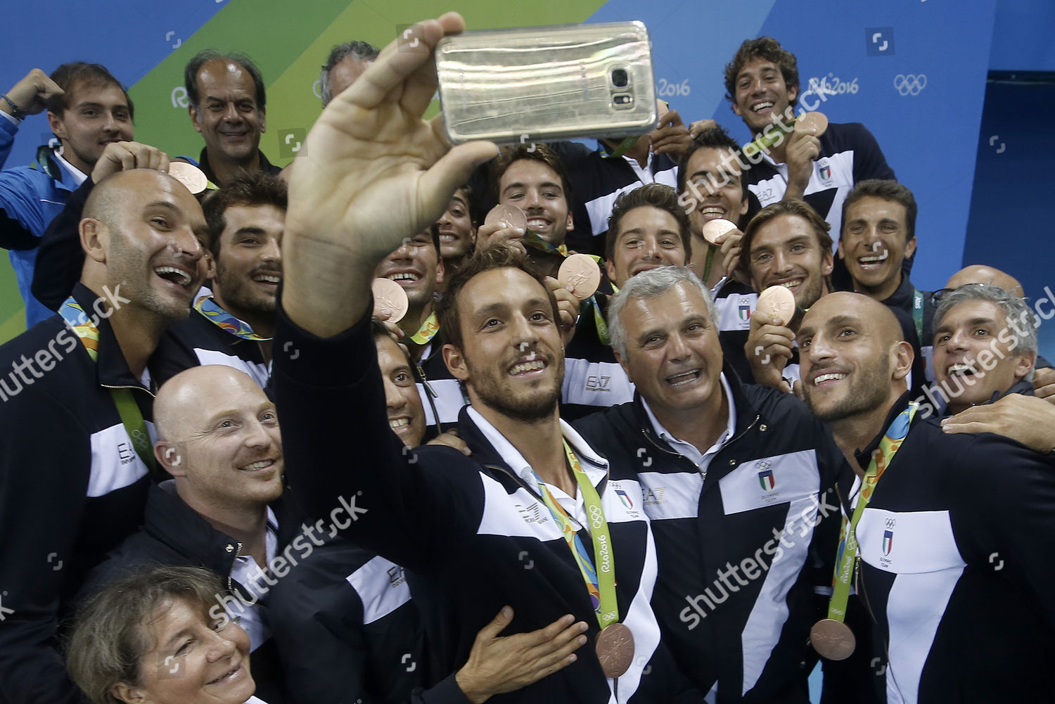 Members Italy Mens Water Polo Team Editorial Stock Photo Stock Image