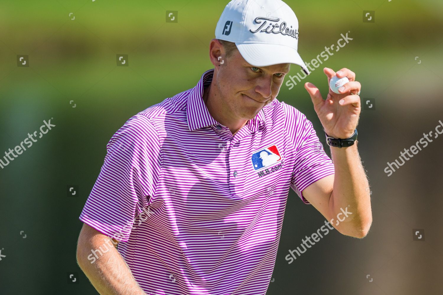 Golfer Peter Malnati During Wyndham Championship Editorial Stock Photo