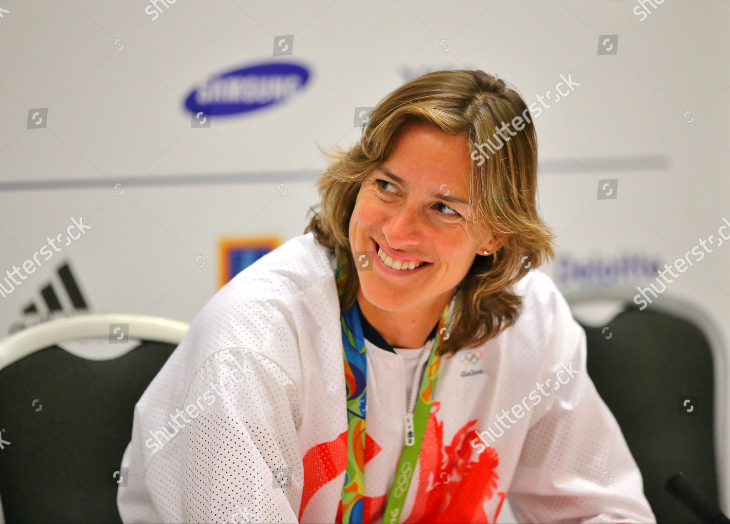 Katherine Grainger Rowing During Press Conference Editorial Stock Photo ...