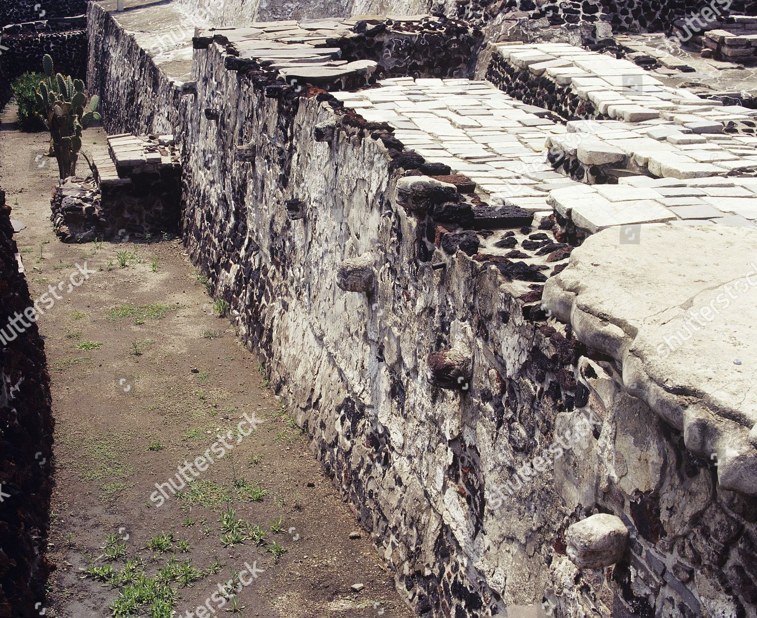 Wall Snakes Temple Platform Volcanic Tezontle Editorial Stock Photo ...