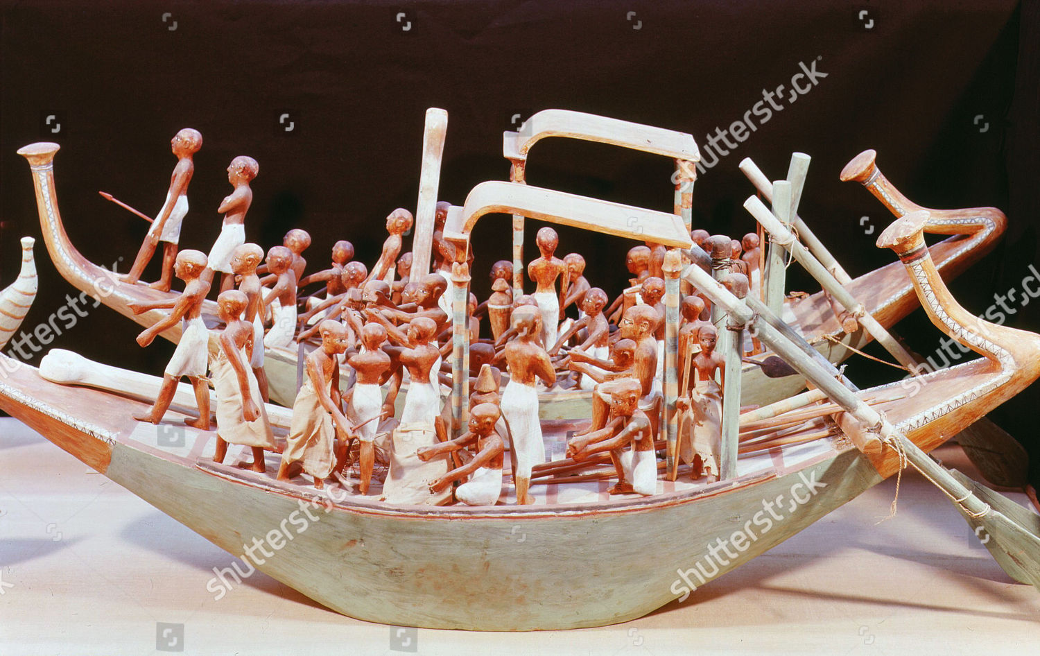 Wooden Funerary Models Boats Shrines Full Editorial Stock Photo - Stock ...