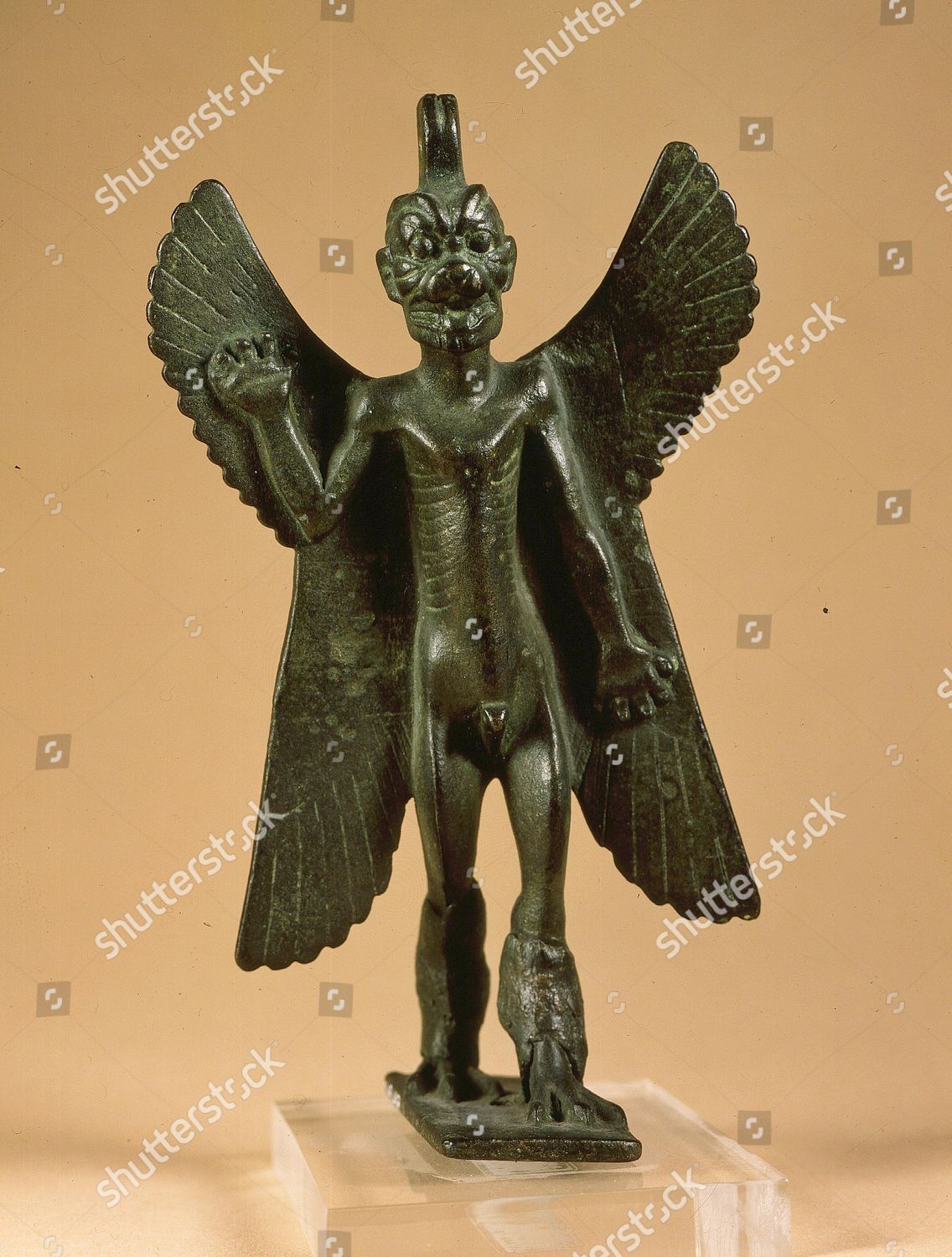 Devil Pazuzu Bronze Statuette 8th Century Editorial Stock Photo - Stock ...