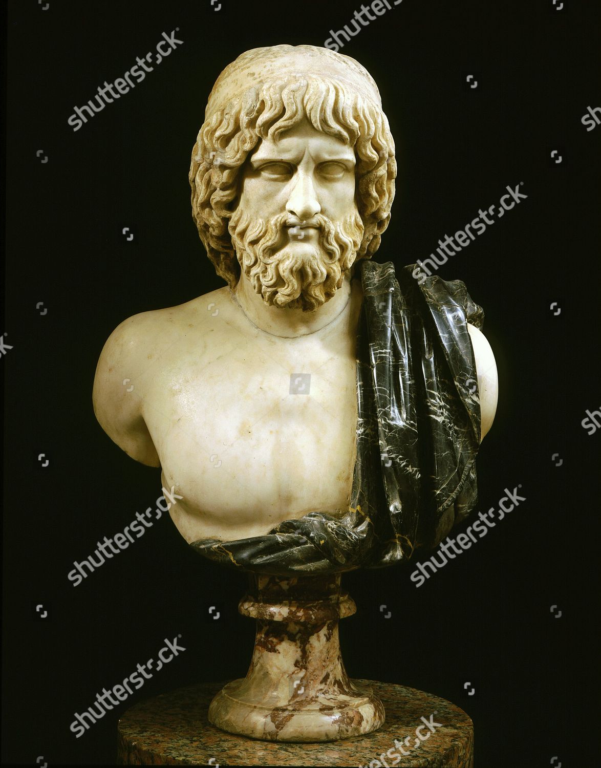 Roman God Pluto Marble Bust Ludovisi Editorial Stock Photo Stock