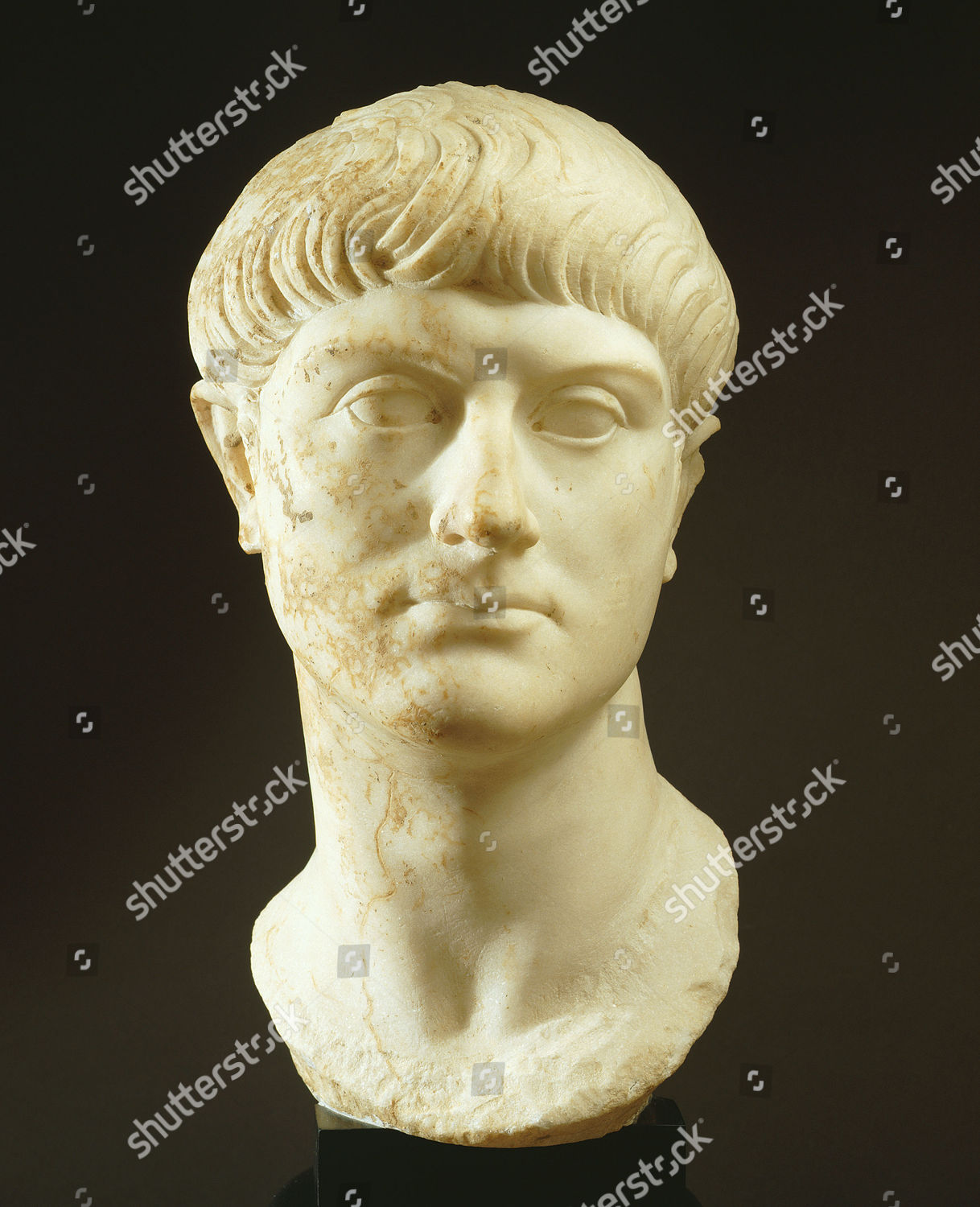 Roman Nobleman Marble Head Era Trajan Editorial Stock Photo - Stock ...