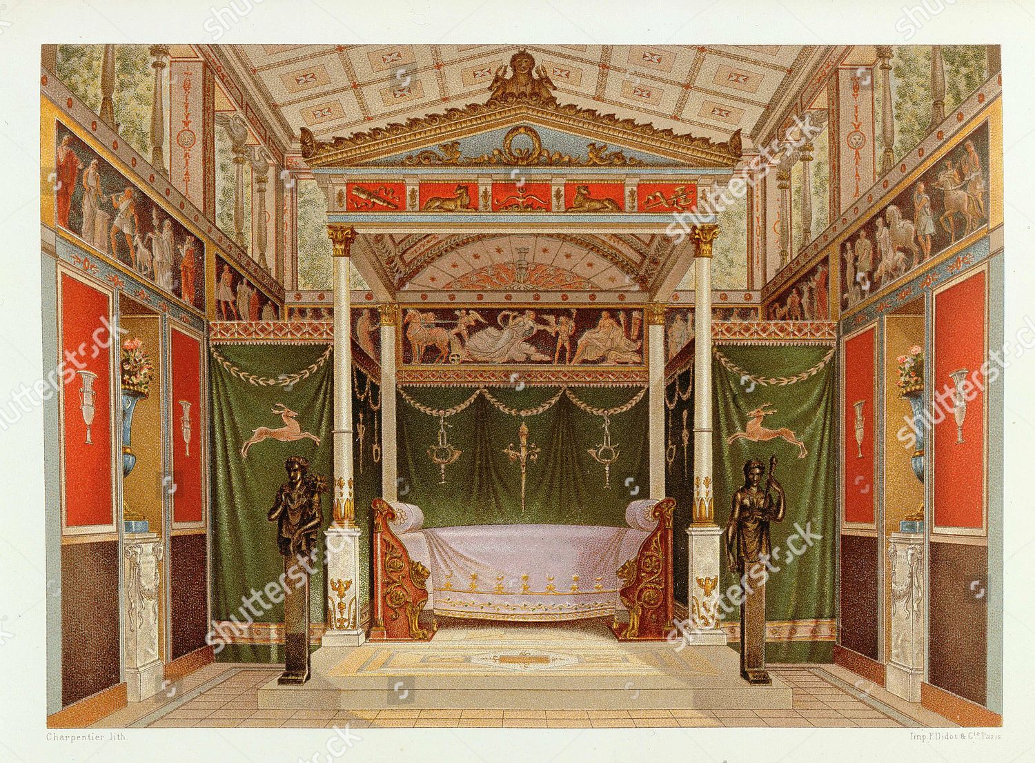 Roman Style Bedroom Designed After Charles Percier Editorial