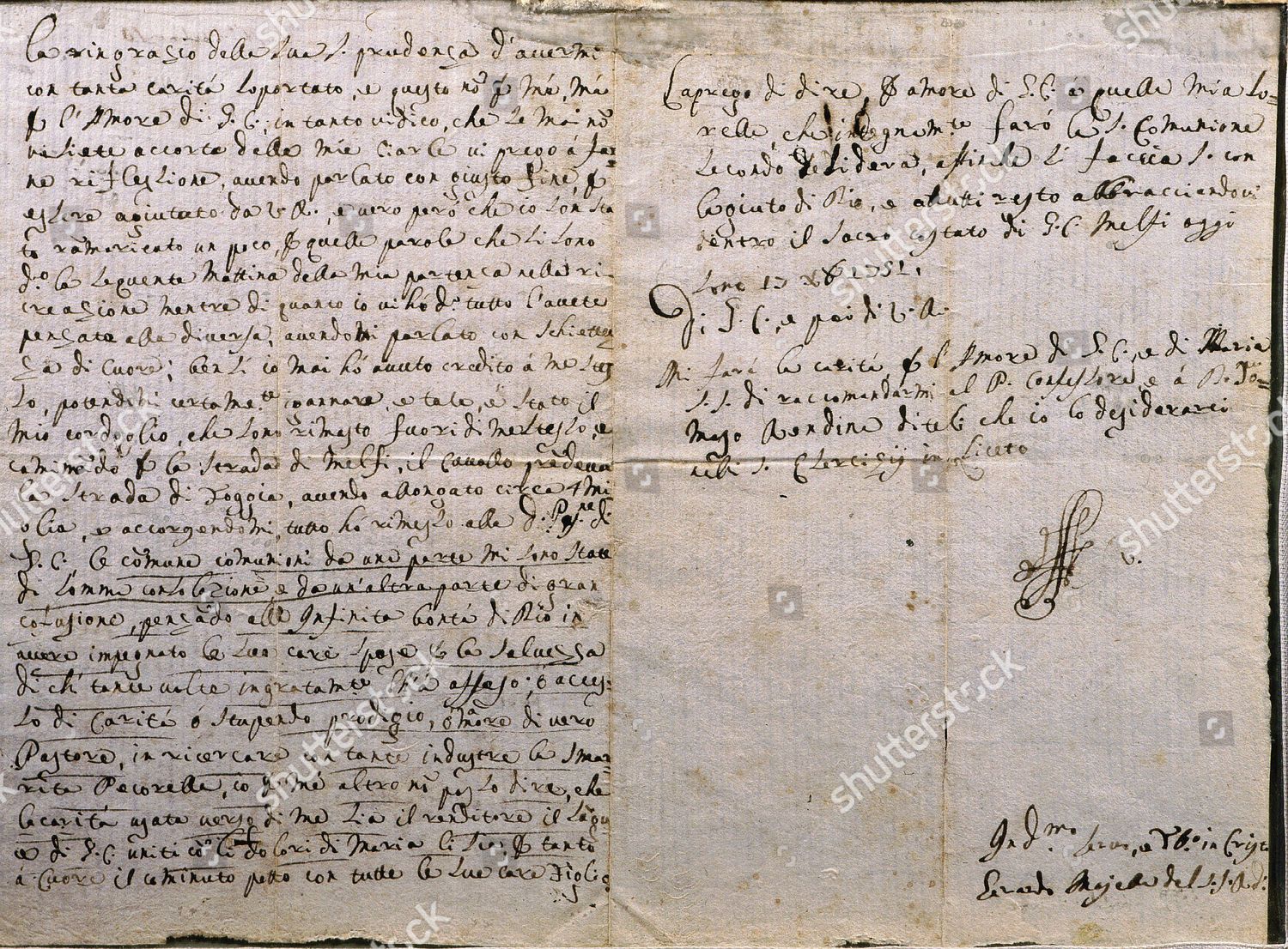 Letter Saint Gerardo Maiella 172655 Italian Editorial Stock Photo