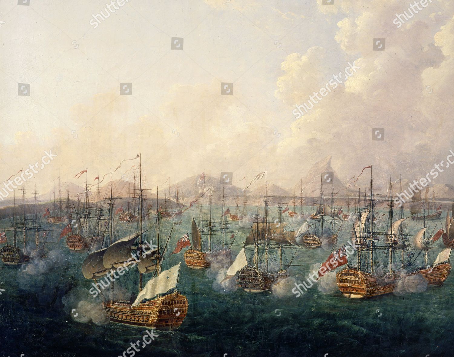 Battle Porto Praya Cape Verde Islands Editorial Stock Photo Stock