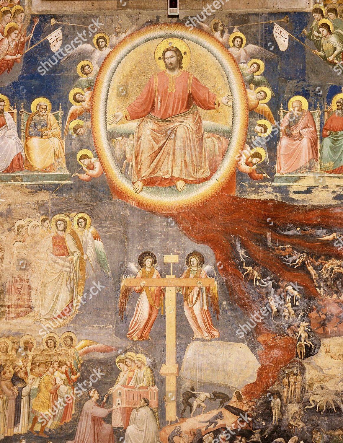 Last Judgement Central Detail Di Bondone Giotto Editorial Stock Photo Stock Image Shutterstock