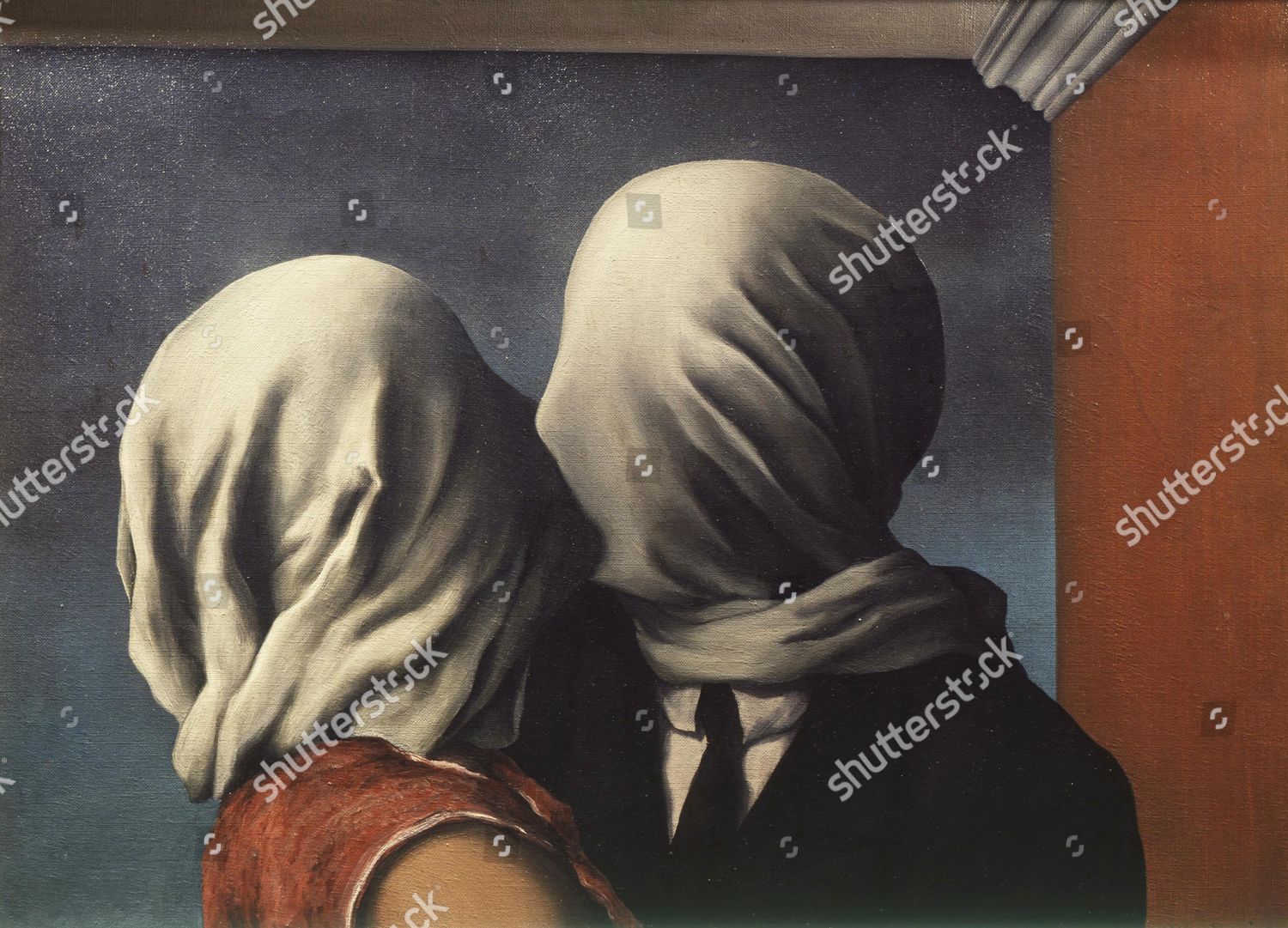 Les Amants Lovers 1928 Rene Magritte Editorial Stock Photo - Stock ...