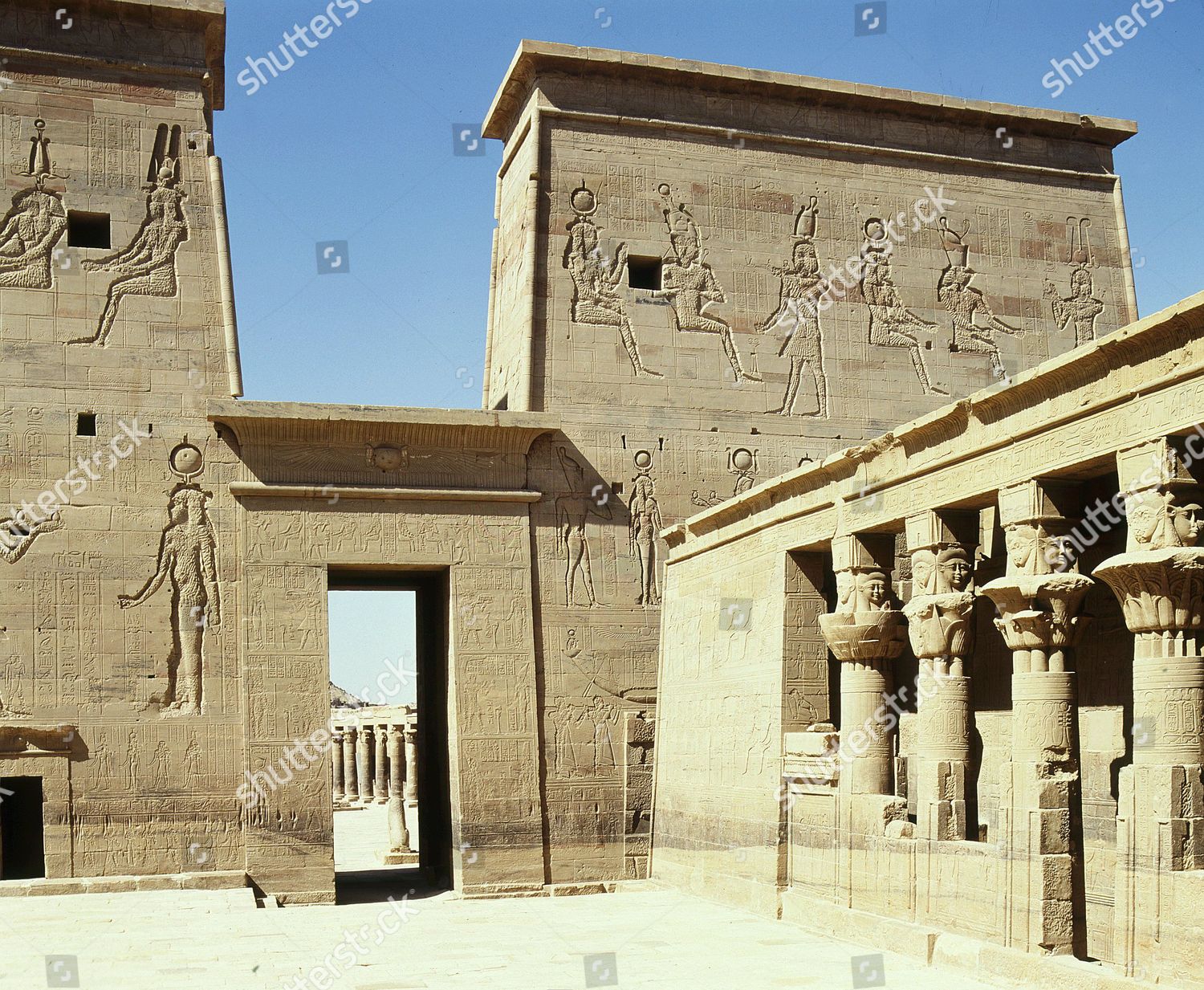 Temple Isis Aset Ptolemaic Era Egyptian Editorial Stock Photo - Stock ...