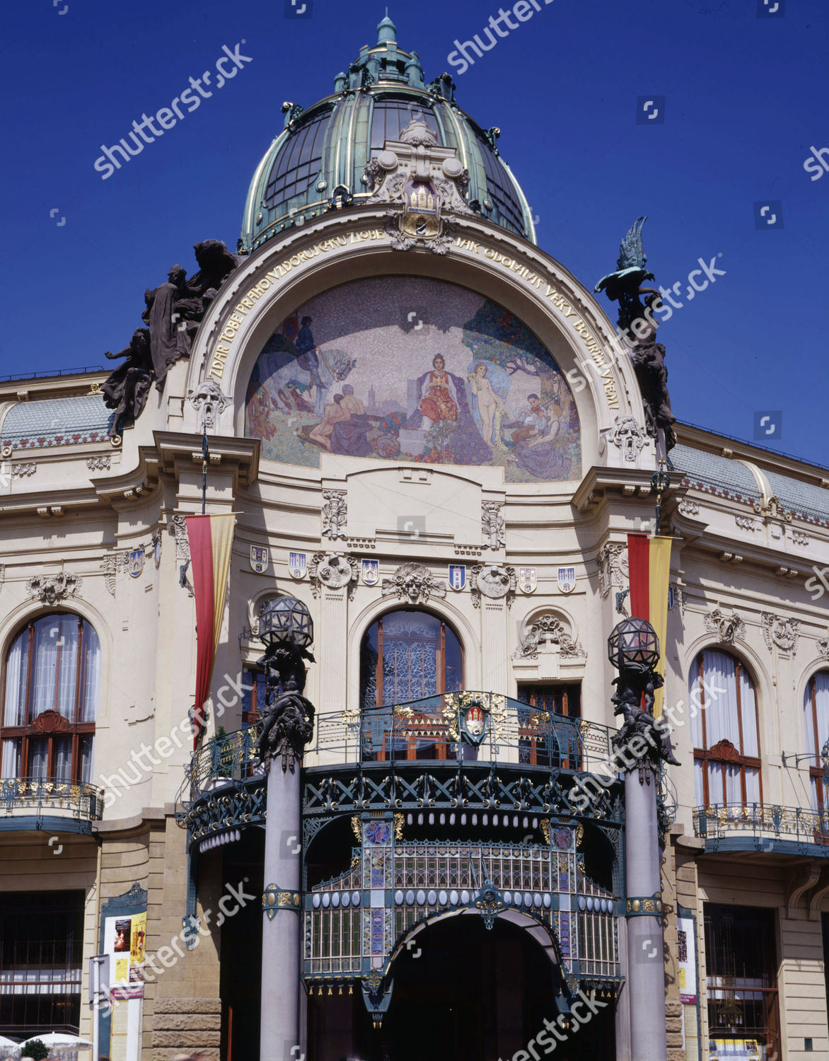 Municipal House Concert Hall Prague Built Editorial Stock Photo - Stock ...