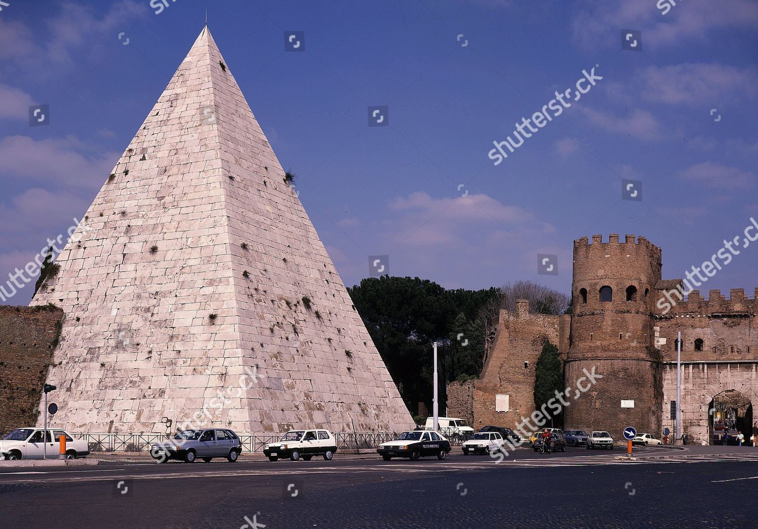Pyramid Caius Cestius Tomb Late 1st Editorial Stock Photo - Stock Image ...
