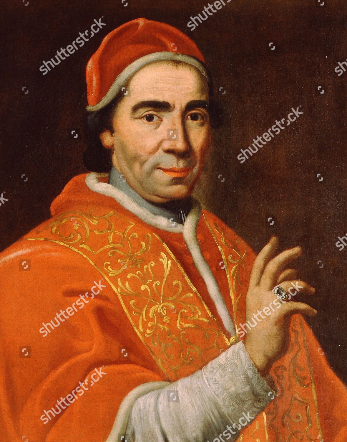 Portrait Pope Clement Xiv 18th Century Editorial Stock Photo Stock