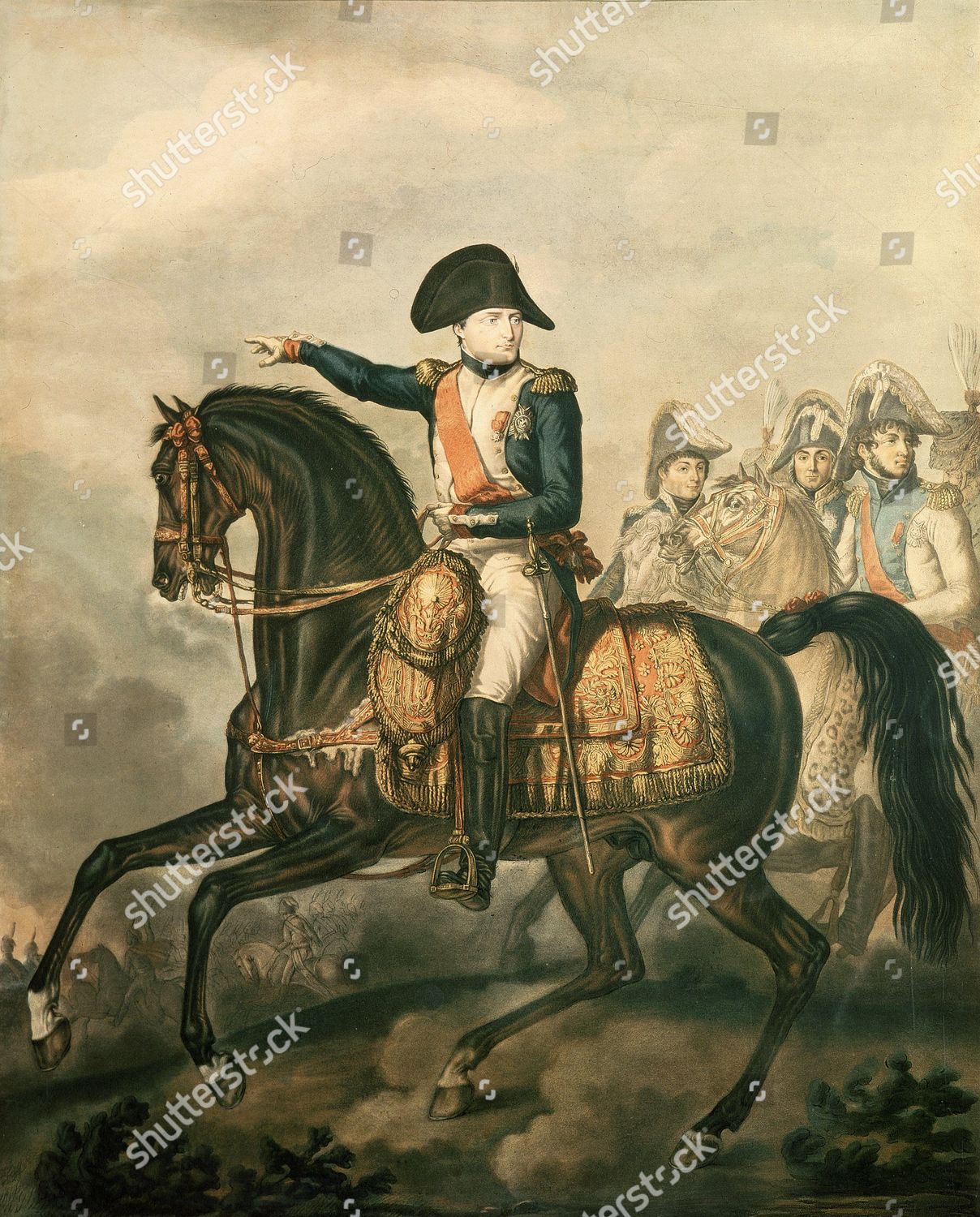 Napoleon Bonaparte 17691821 Emperor France Equestrian Editorial Stock ...