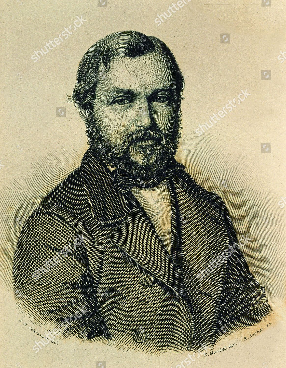 Heinrich Barth 182165 German Explorer Engraving Editorial Stock Photo ...