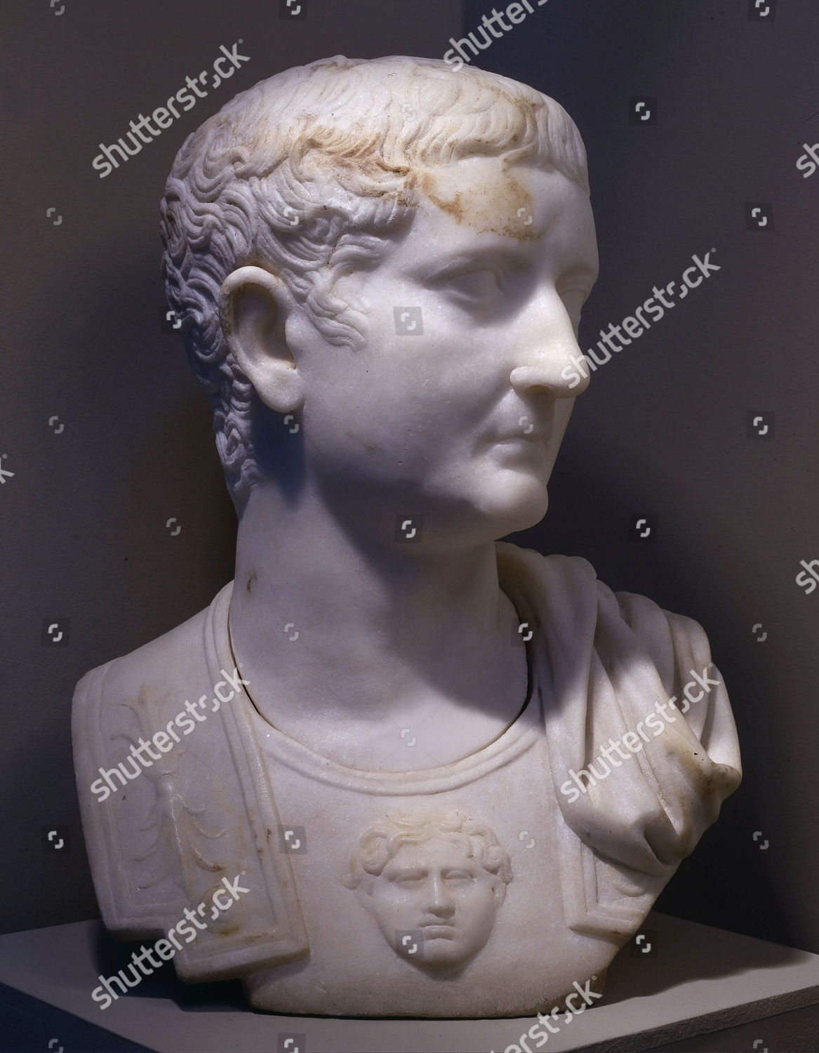 Tiberius 42 Bc 37 Ad Roman Editorial Stock Photo - Stock Image ...