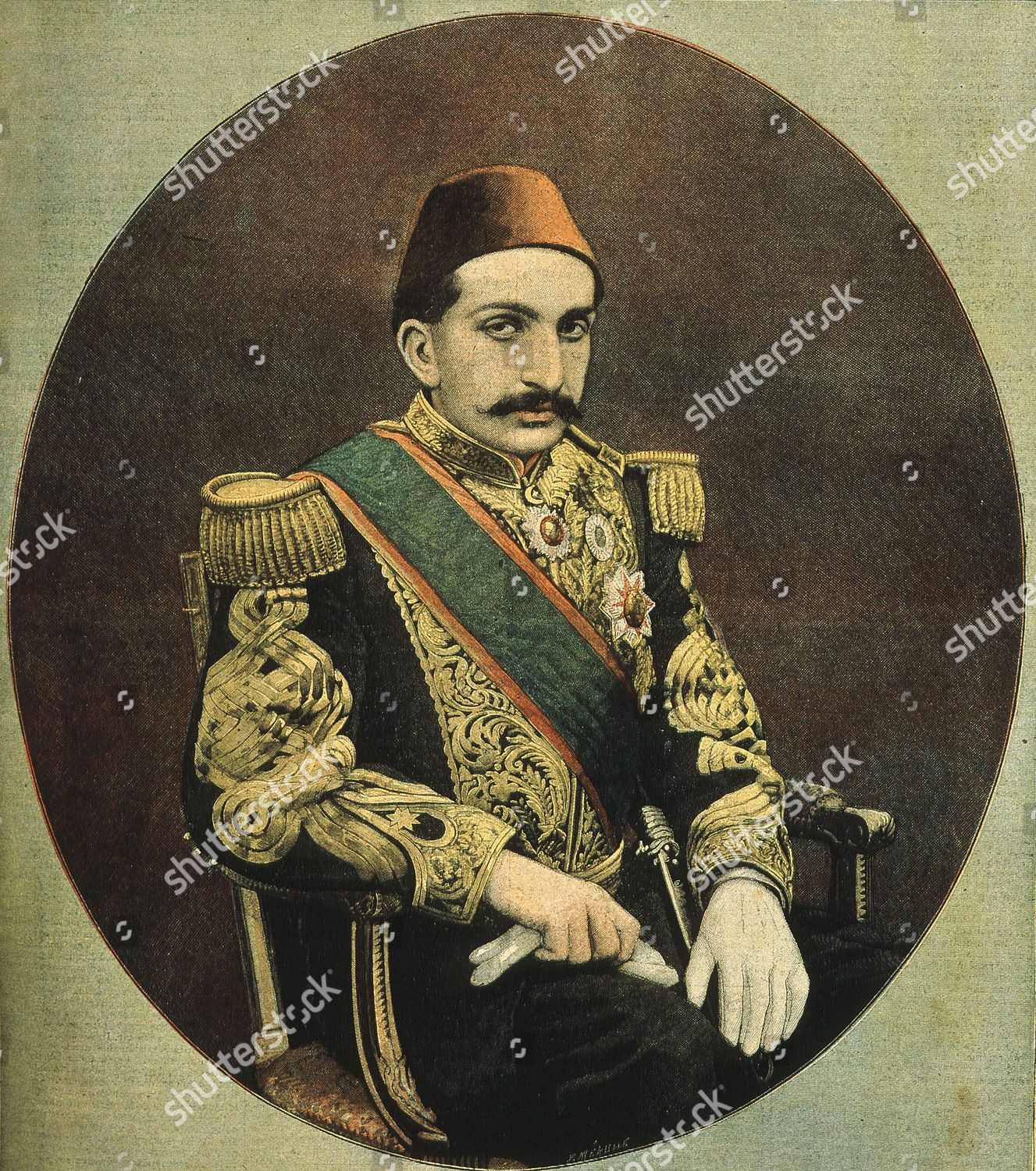 Abdulhamid Khan Ii 18421918 Ottoman Sultan Editorial Stock Photo ...