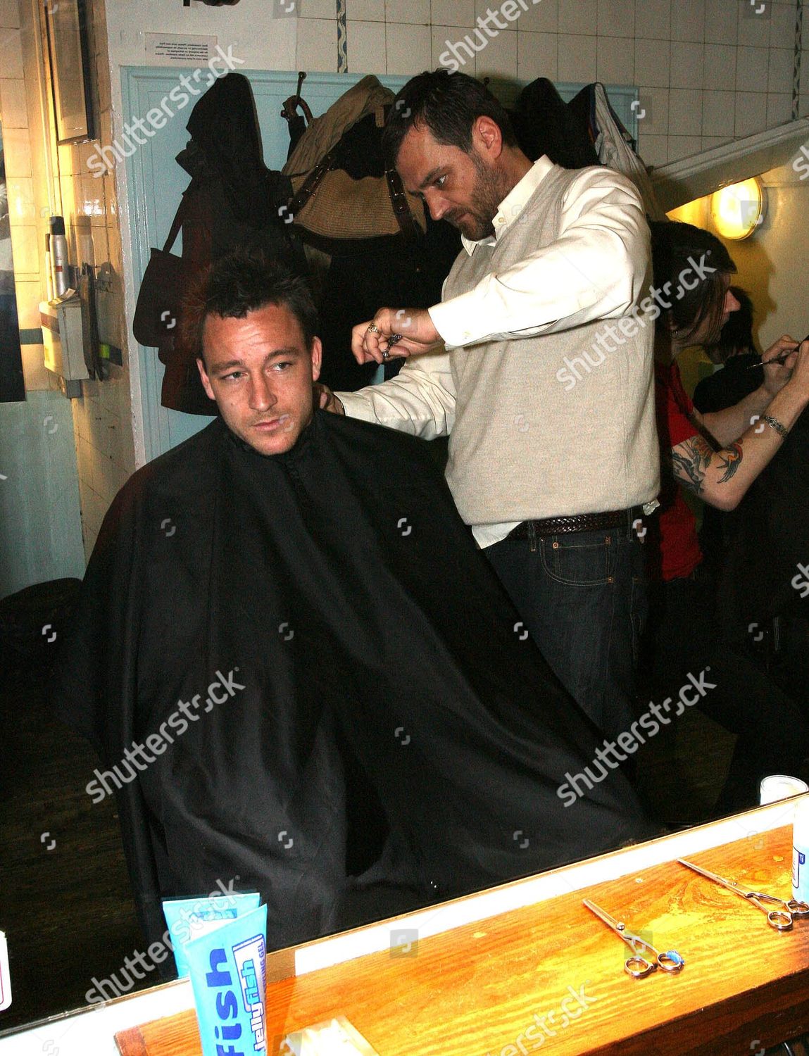 John Terry Has His Hair Styled By Editorial Stock Photo Stock