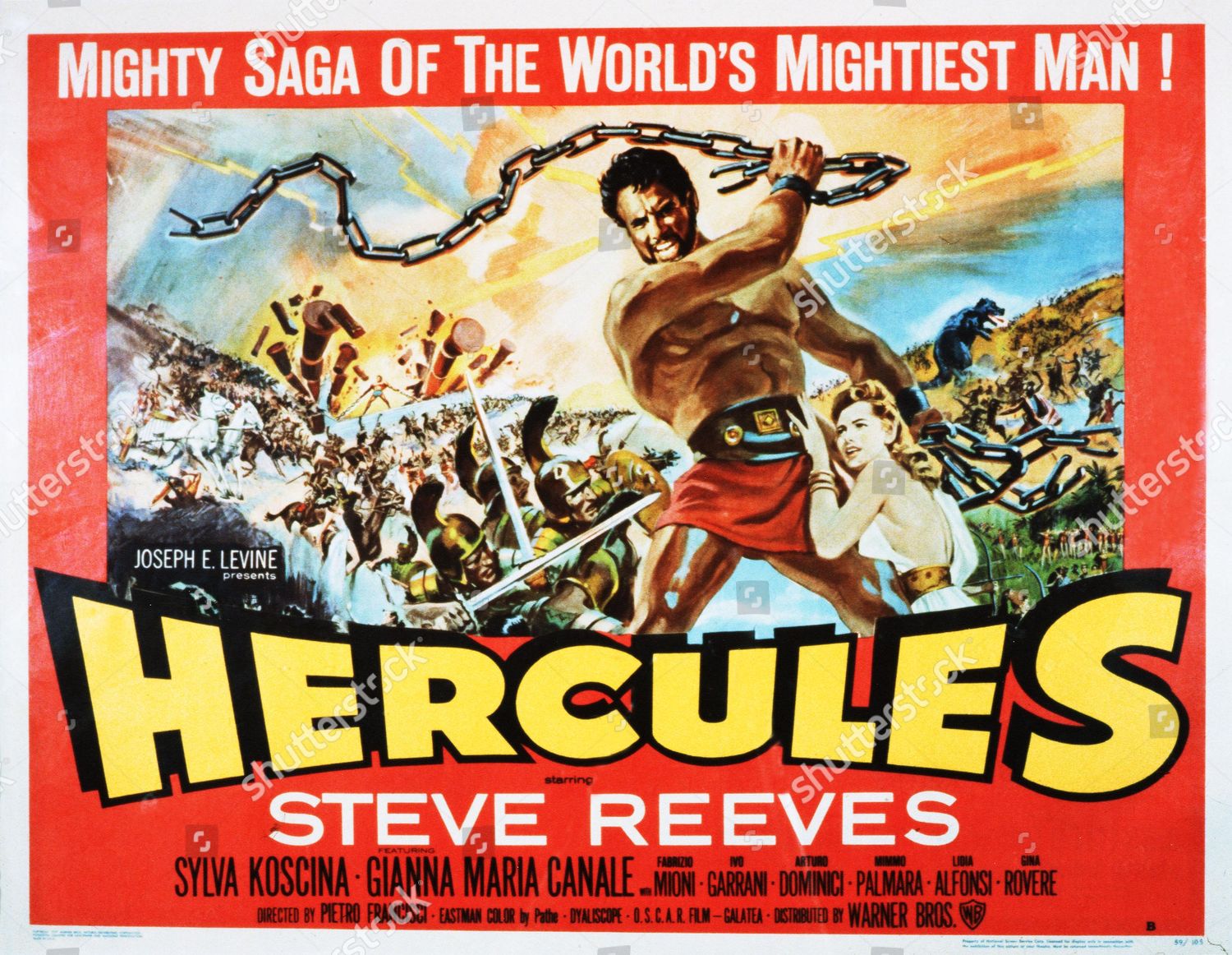 Large Steve Reeves 1958 Greeting Card Hercules Greeting Cards Party Supply Home Garden Life Itself Jp