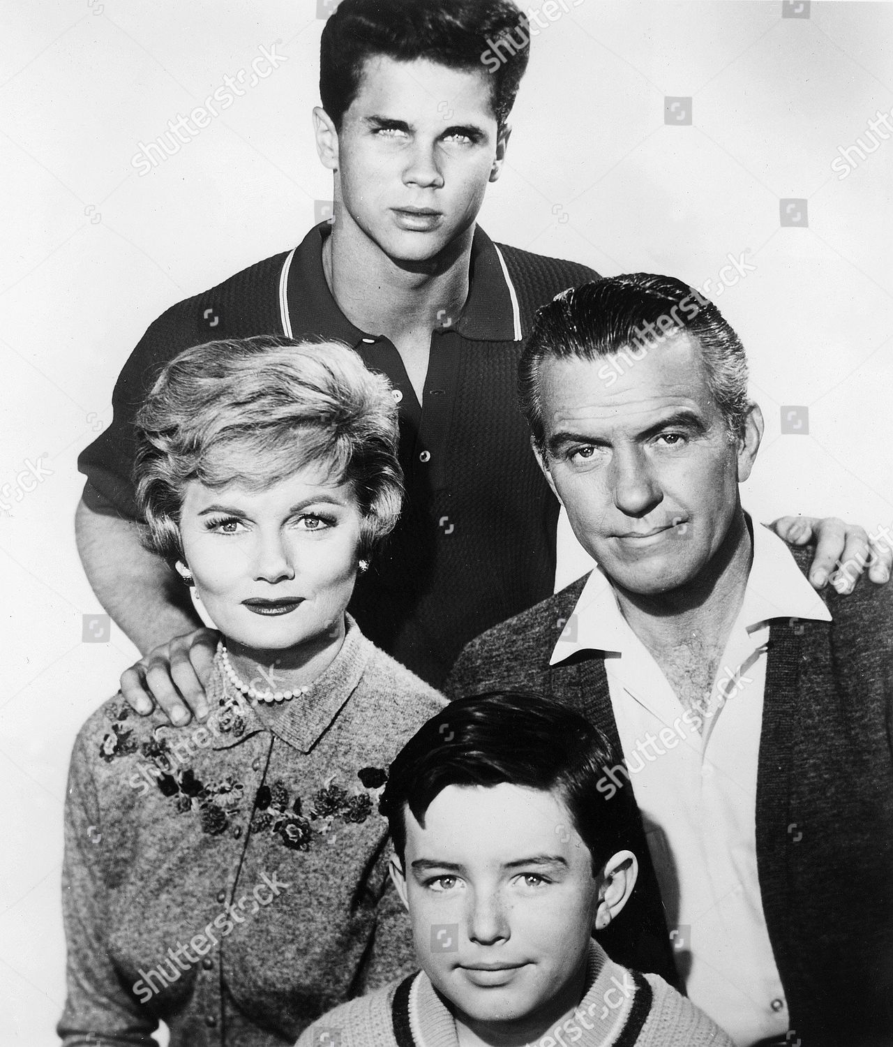 Hugh Beaumont Barbara Billingsley Tony Dow Editorial Stock Photo