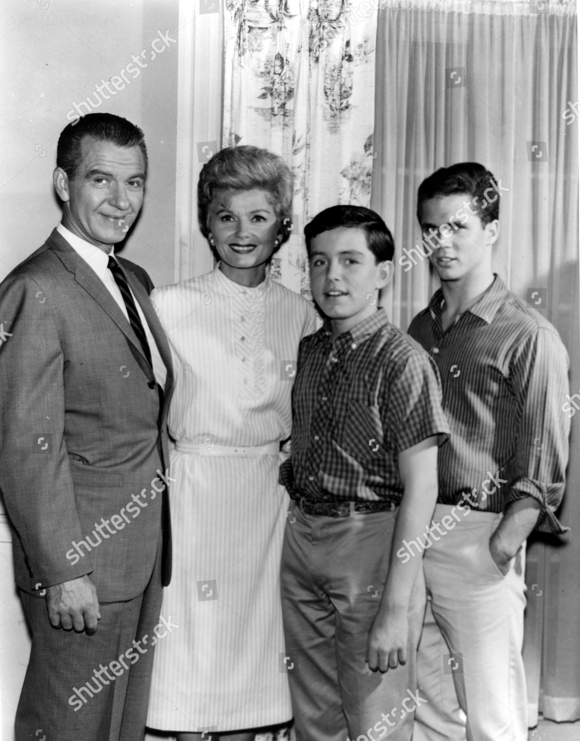 Hugh Beaumont Barbara Billingsley Jerry Mathers Editorial Stock Photo