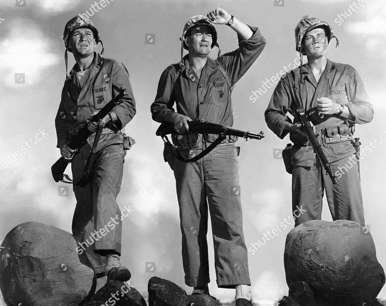 Forrest Tucker John Wayne John Agar Editorial Stock Photo - Stock Image ...