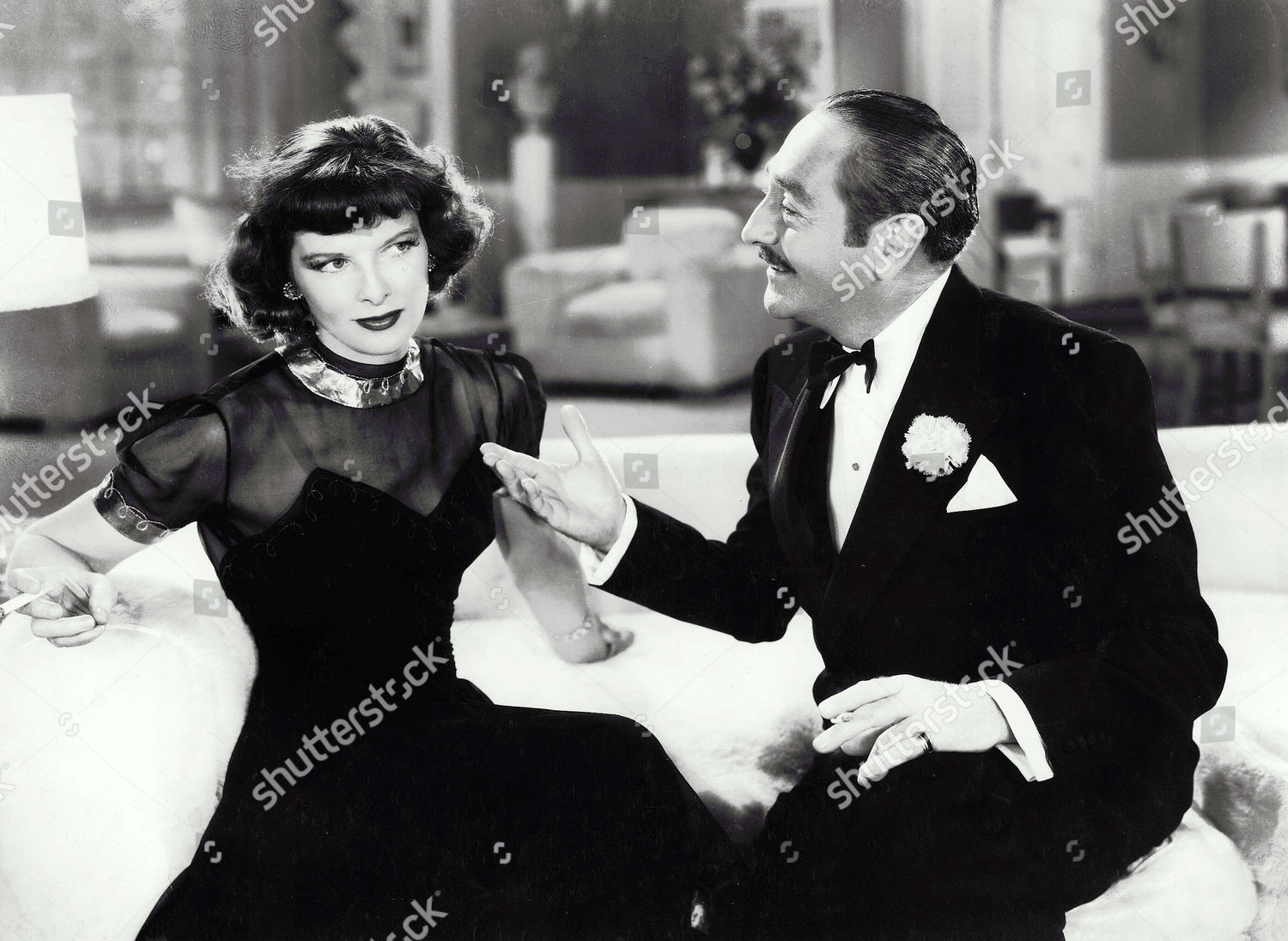 Katharine Hepburn Adolphe Menjou Editorial Stock Photo Stock