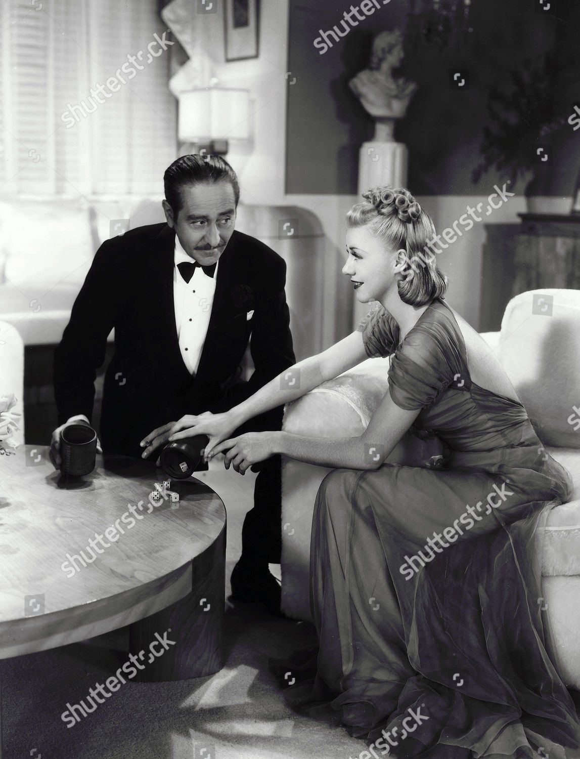 Adolphe Menjou Ginger Rogers Editorial Stock Photo Stock Image