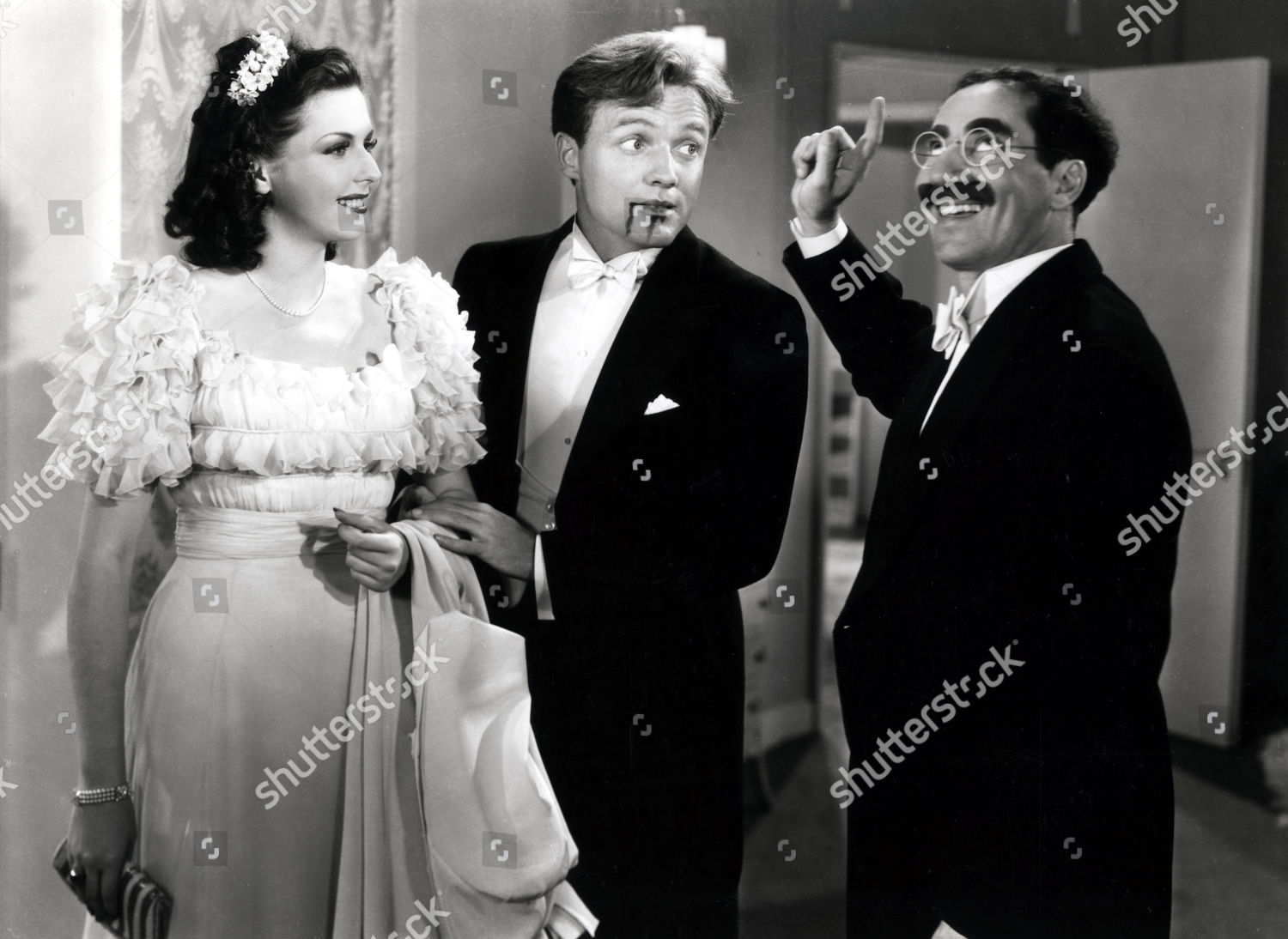 Ann Miller Frank Albertson Groucho Marx Editorial Stock