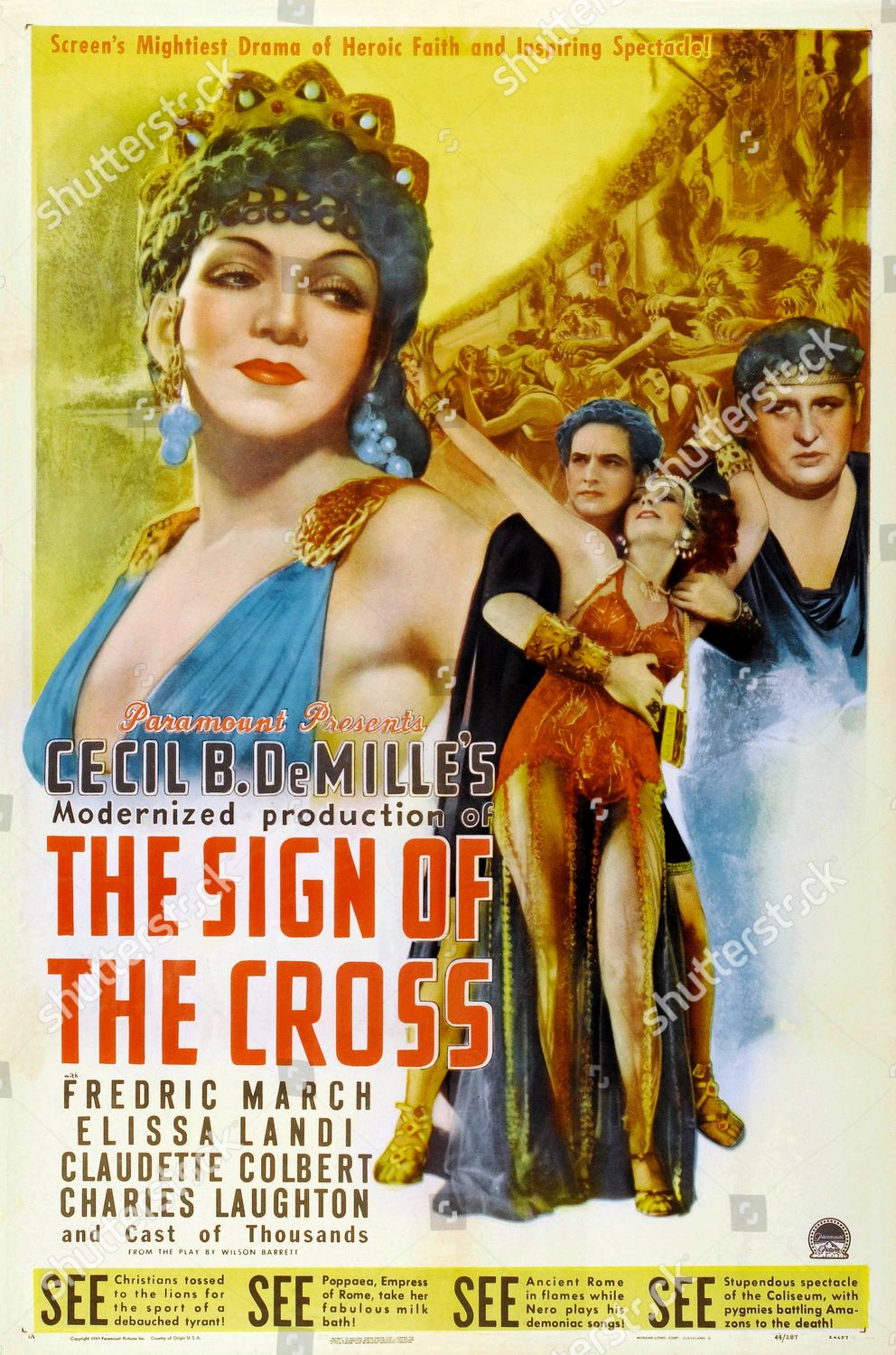 claudette colbert sign of the cross