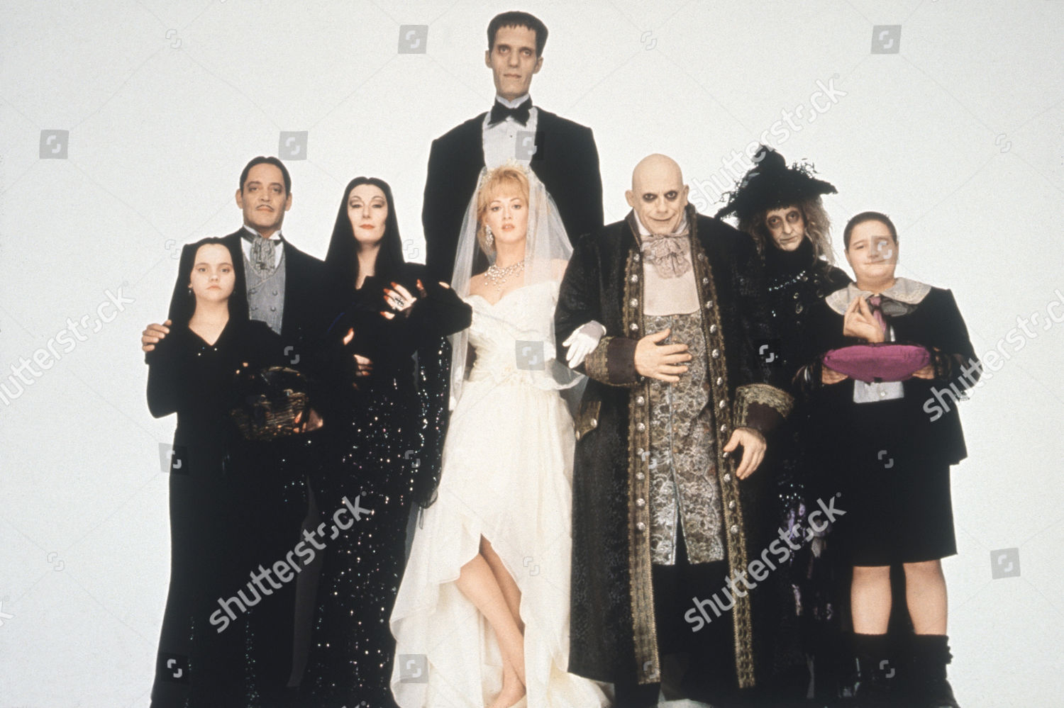 Christina Ricci Raul Julia Anjelica Huston Editorial Stock Photo ...