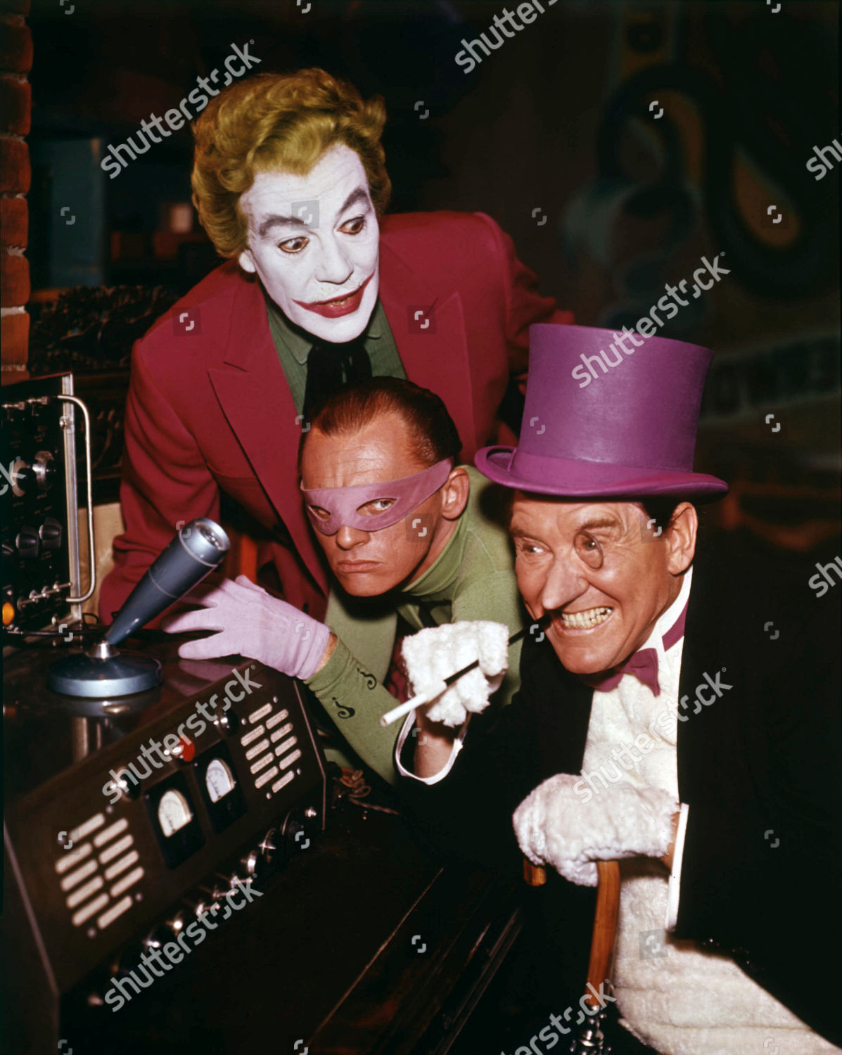 Burgess Meredith Cesar Romero Frank Gorshin Editorial Stock Photo ...