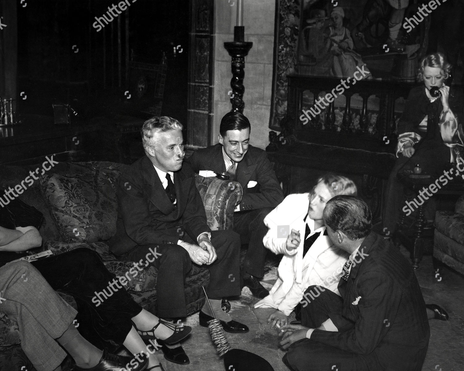 Charlie Chaplin Marion Davies Editorial Stock Photo - Stock Image