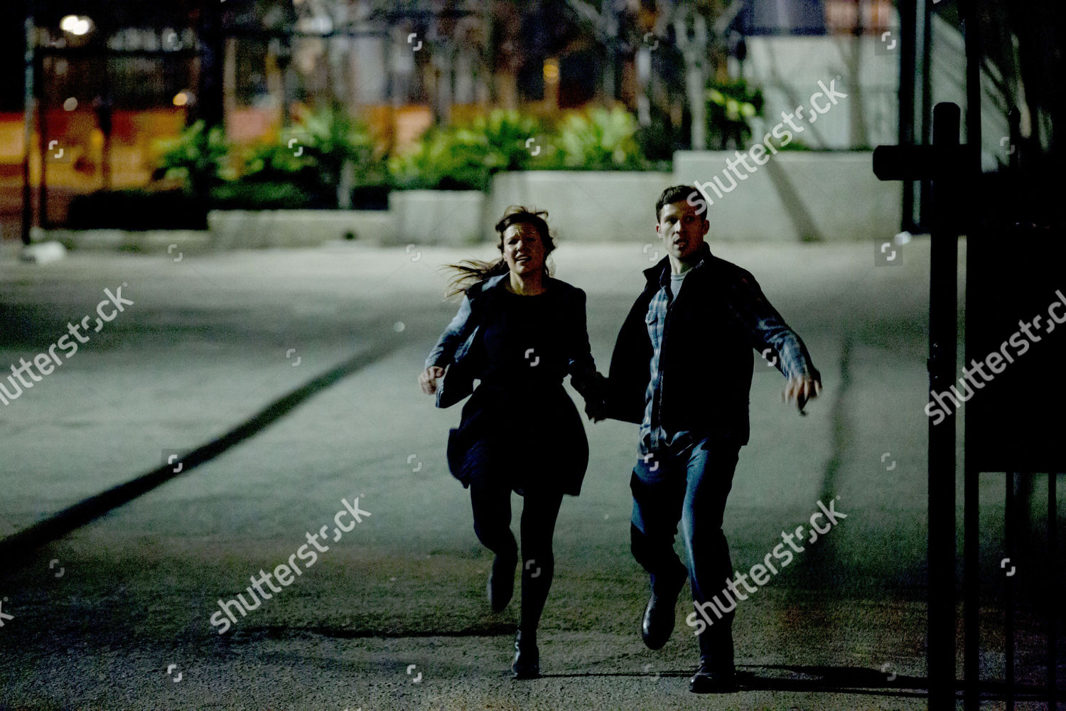 Kiele Sanchez Zach Gilford Editorial Stock Photo - Stock Image