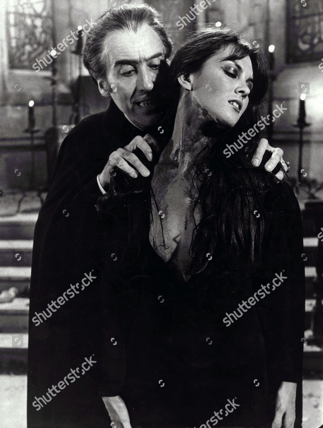 Christopher Lee Caroline Munro Foto editorial en stock; Imagen en stock ...