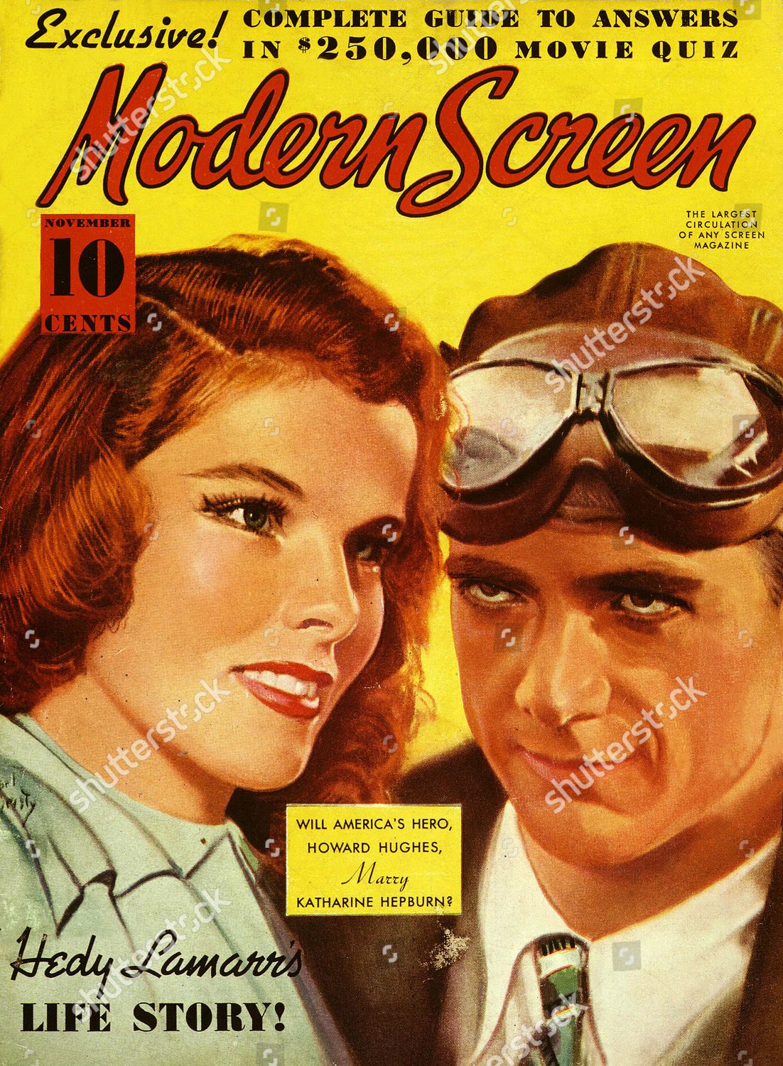 Katharine Hepburn Howard Hughes Editorial Stock Photo - Stock Image