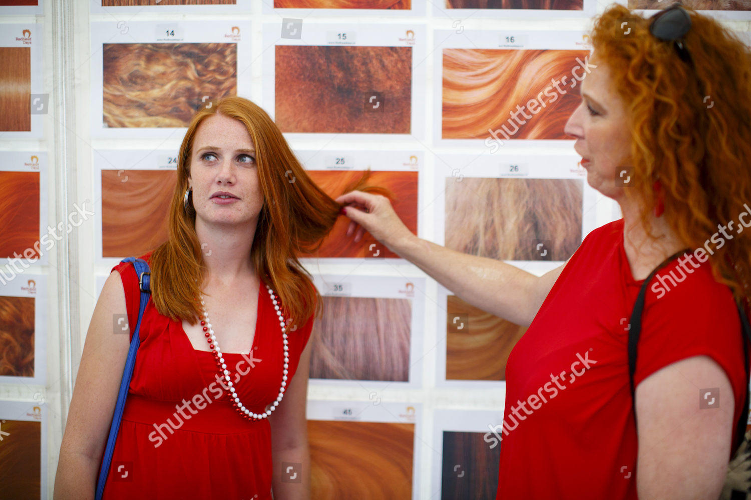 Ginger People Match Their Hair Colours Types Editorial Stock Photo