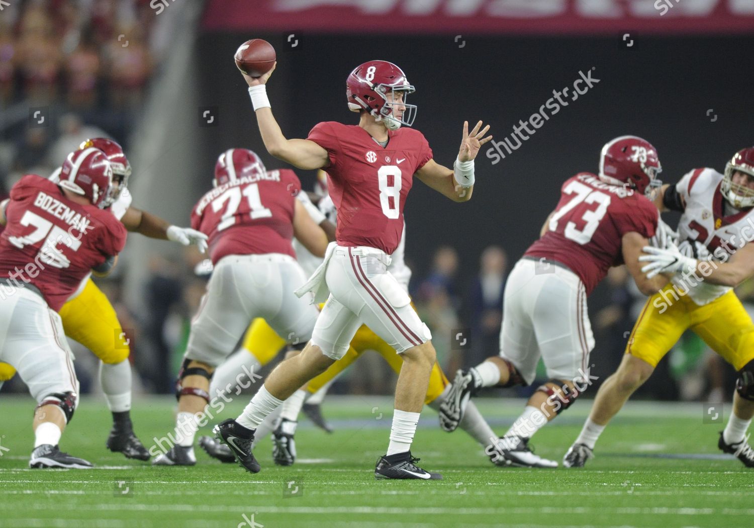 Alabama Crimson Tide Quarterback Blake Barnett 8 Editorial